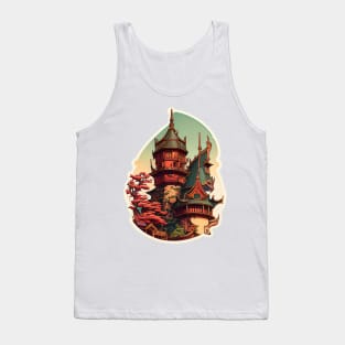 Fantasy Castle Tower Tank Top